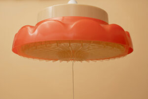 Showa-Era Retro Orange Pendant Light