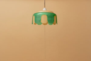 Showa-Era Retro Green Pendant Light