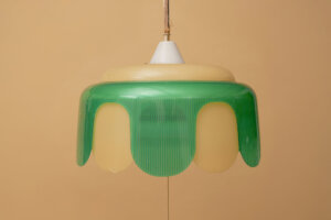Showa-Era Retro Green Pendant Light