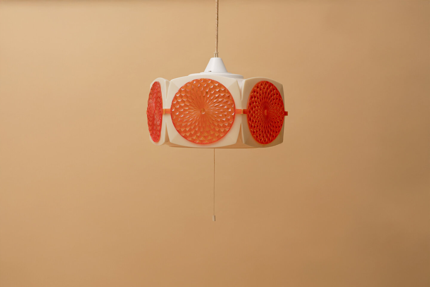 Mid-Century Showa Orange Ceiling Pendant