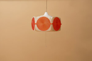 Mid-Century Showa Orange Ceiling Pendant