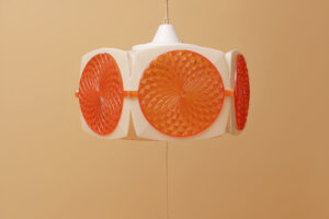 Mid-Century Showa Orange Ceiling Pendant