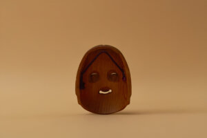 【伝統工芸】木彫面 お多福（おかめ）