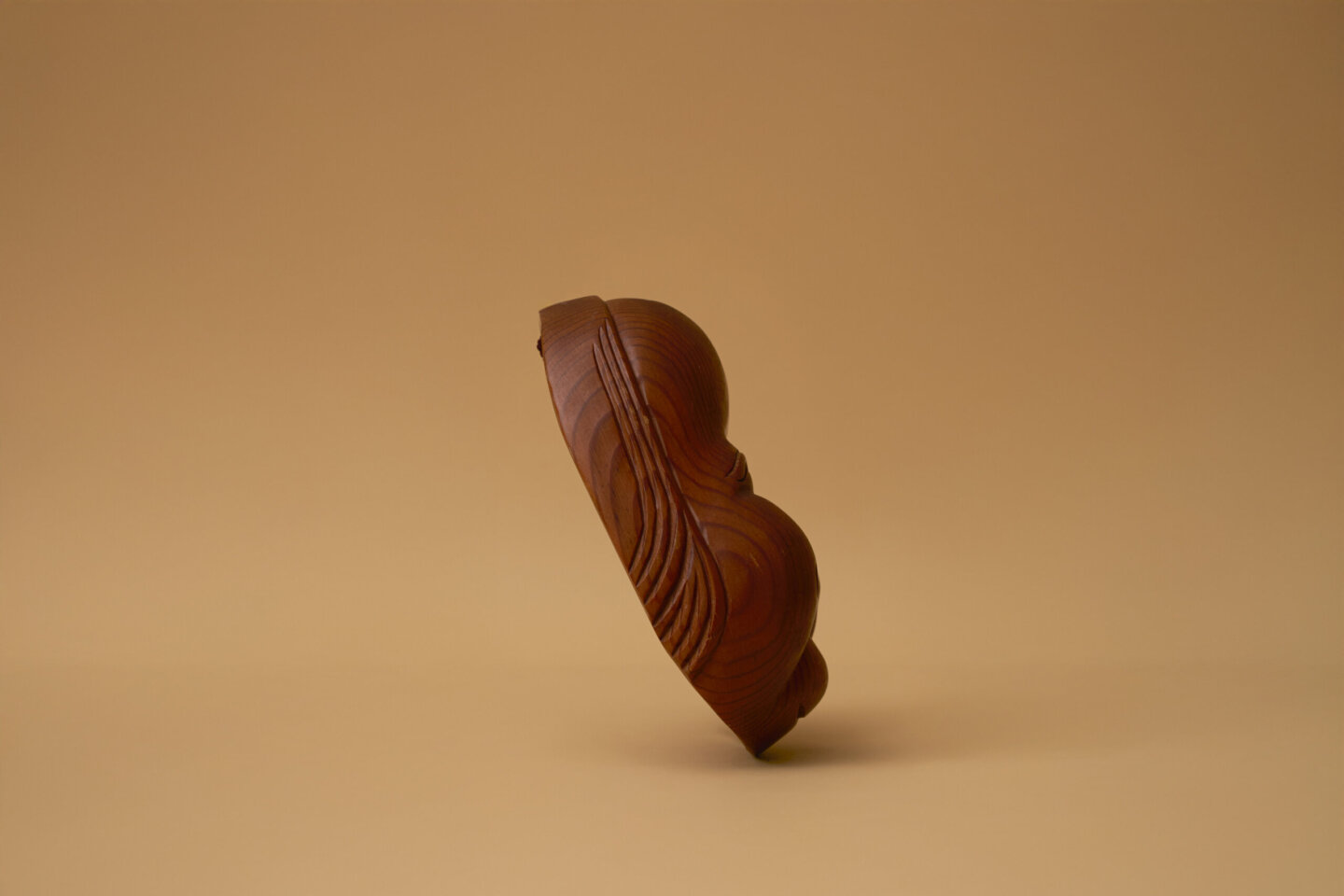 【伝統工芸】木彫面 お多福（おかめ）