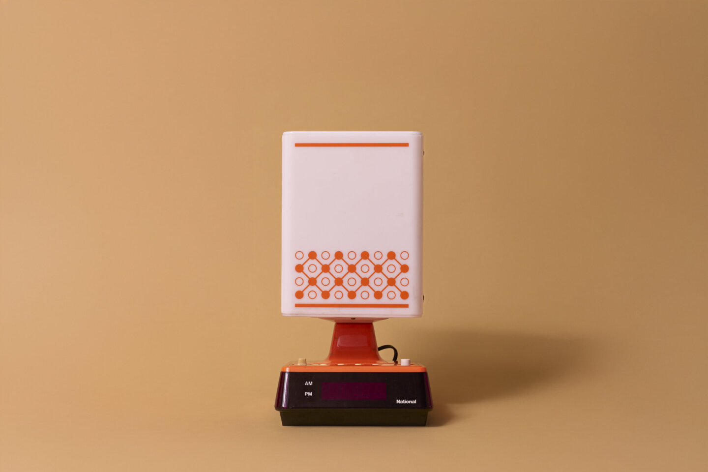 ナショナル デジタルクロック付デスクランプ